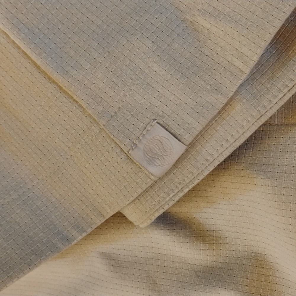 lululemon athletica light beige long button-front tunic - Picture 8 of 9